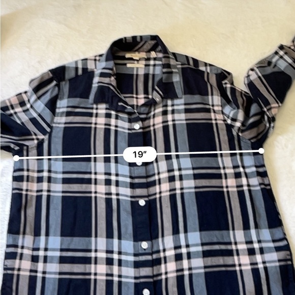 Barbour Baymouth Linen Blend Shirt Tunic Navy Size 6 Style LSH1301NY73 - Picture 6 of 12